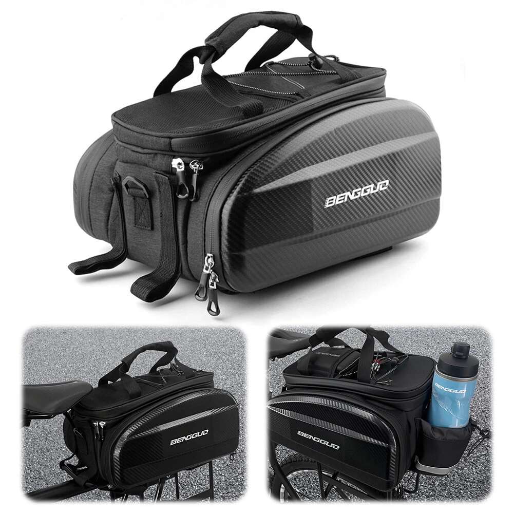 BENGGUO 17-30L EVA Hard Shell Bicycle Trunk Pannier with Reflector & Shoulder Strap Multi Functional Waterproof Rear Seat Frame Bag — view 11