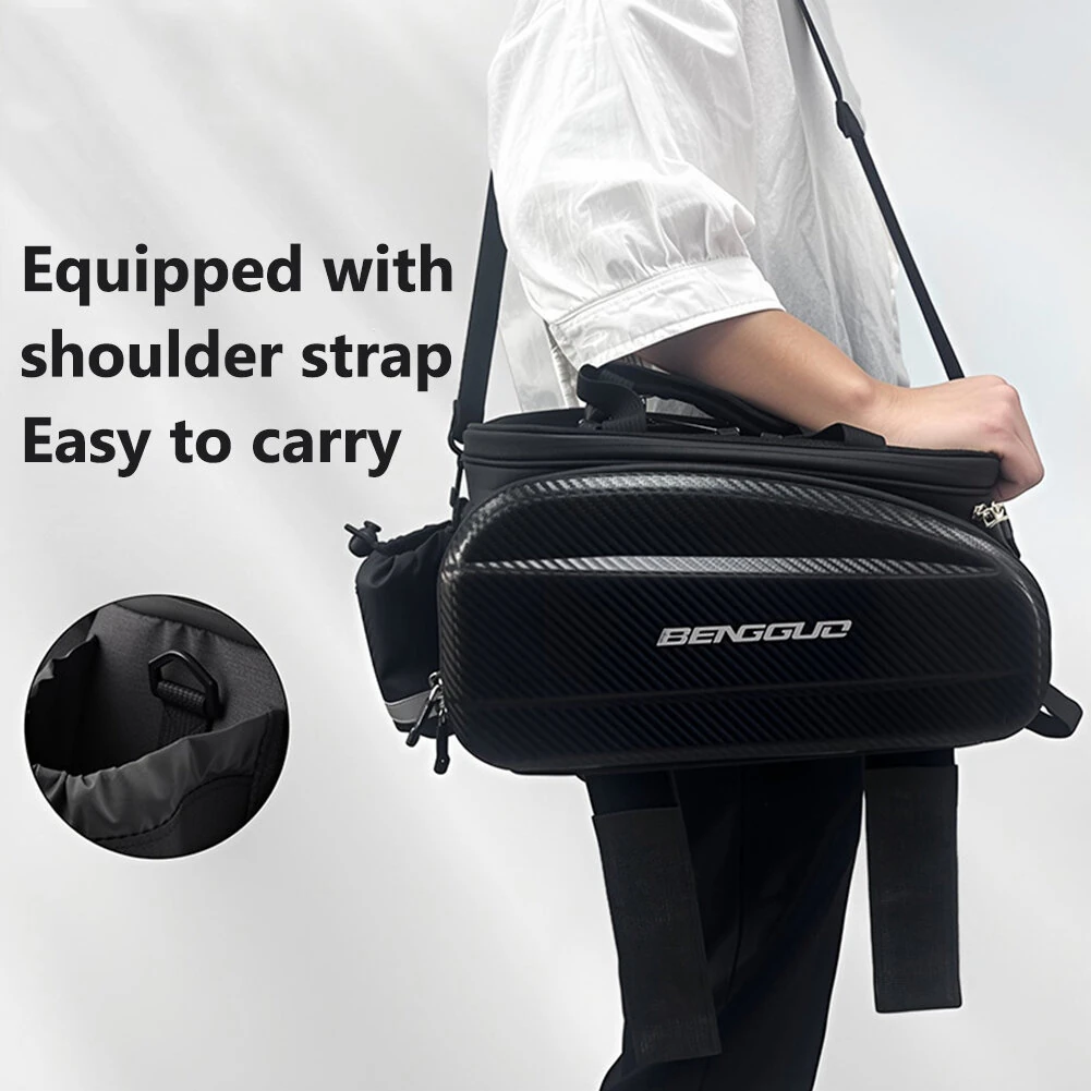 BENGGUO 17-30L EVA Hard Shell Bicycle Trunk Pannier with Reflector & Shoulder Strap Multi Functional Waterproof Rear Seat Frame Bag — view 8