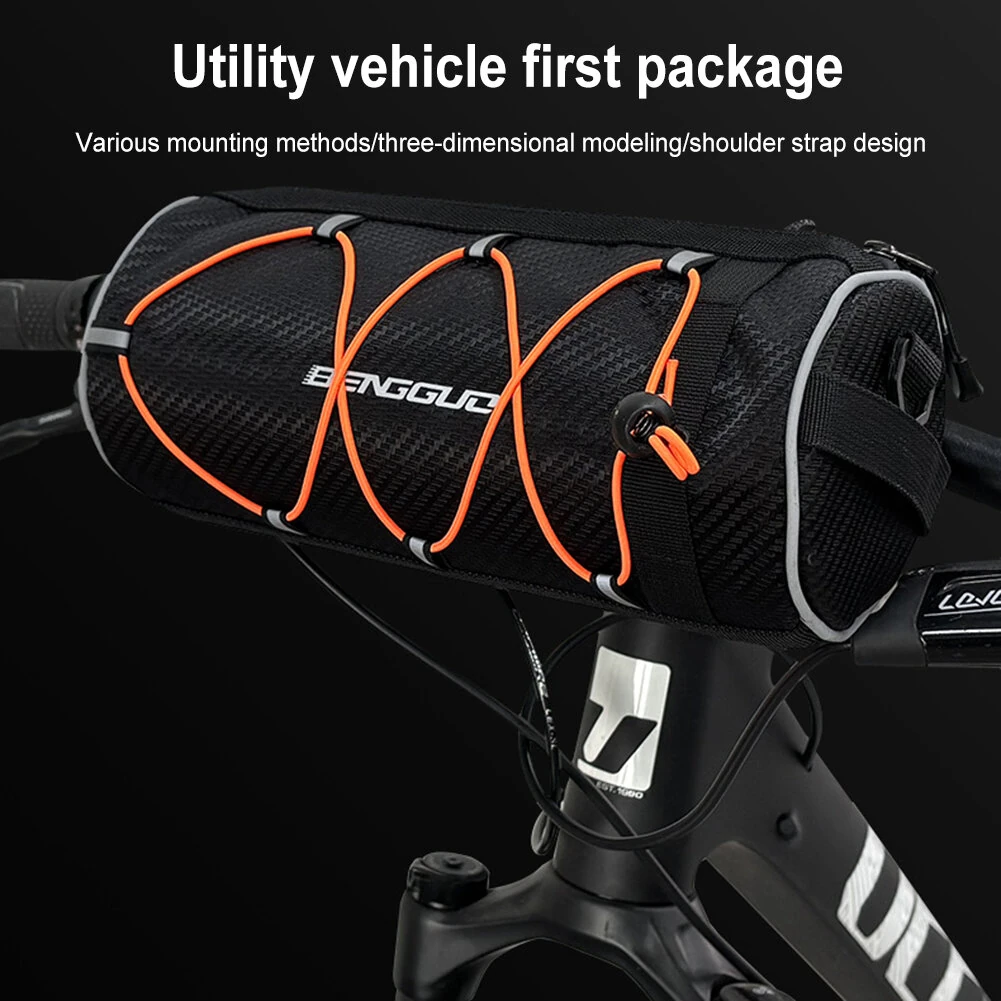 BENGGUO 2.5L Multi-functional Bike Handlebar Bag Portable Reflective Large Capacity Storage Shoulder Bag Bicycle Bag for Outdoor Cycling — view 2