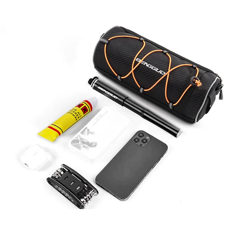 BENGGUO 2.5L Multi-functional Bike Handlebar Bag Portable Reflective Large Capacity Storage Shoulder Bag Bicycle Bag for Outdoor Cycling — view 8
