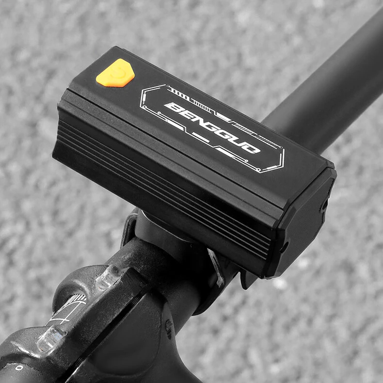 BENGGUO 400LM Aluminum Alloy Bicycle Headlight 5 LED Type-C Rechargeable Waterproof Bike Front Light for MTB Road Bike Riding — view 6