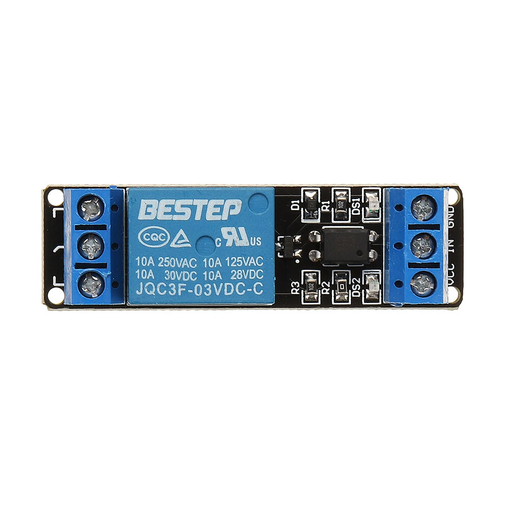 BESTEP 1 Channel 3.3V Low Level Trigger Relay Module Optocoupler Isolation Terminal — view 6
