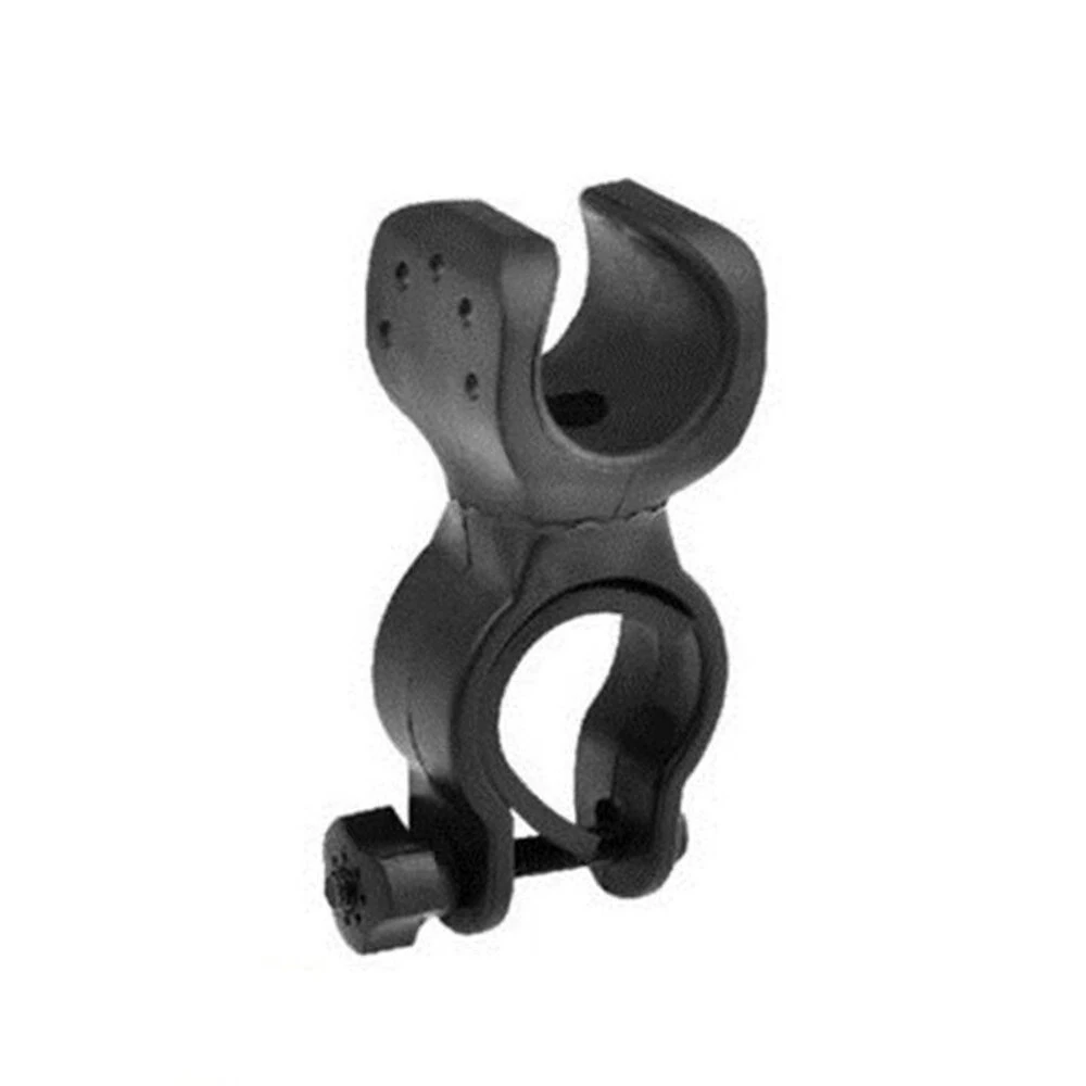 Bicycle Handlebar Light Bracket 360 Degree Rotatable Bike Lamp Holder LED Flashlight Plastic Clip Bike Light Mount Bracket — view 7
