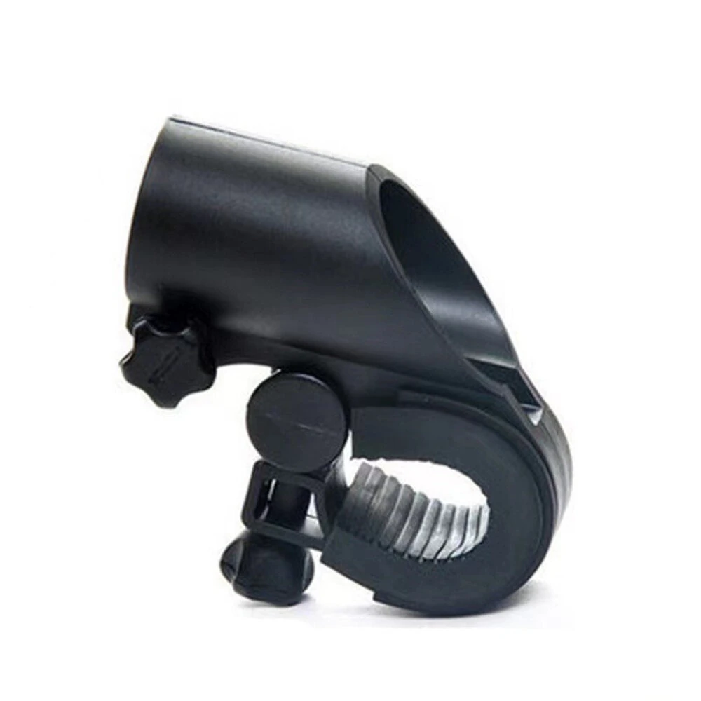 Bicycle Handlebar Light Bracket 360 Degree Rotatable Bike Lamp Holder LED Flashlight Plastic Clip Bike Light Mount Bracket — view 8