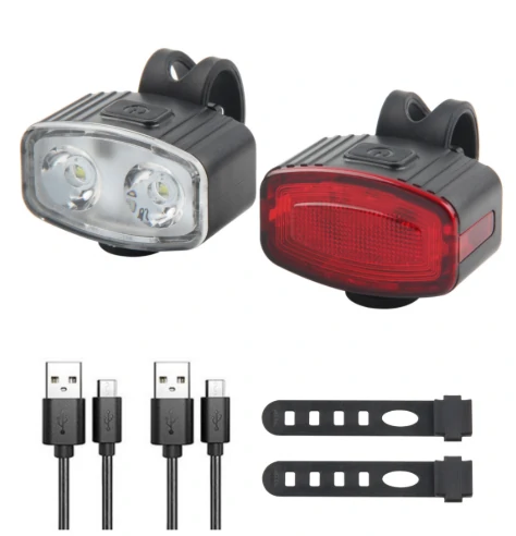 Bike USB Rechargeable Rear Light Front Light Set, Bicycle Rear Light Led Tail Light For Bicycle Front And Rear Bicycle Lights Bicycle Accessories — view 3