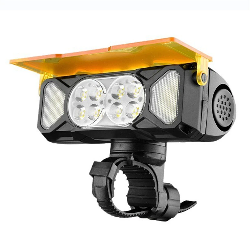 BIKIGHT 120dB Horn Cycling Headlight with Dust Cover Tweeter Type-C Charging 7 Modes Bike Front Light for MTB Night Riding Safety — view 2