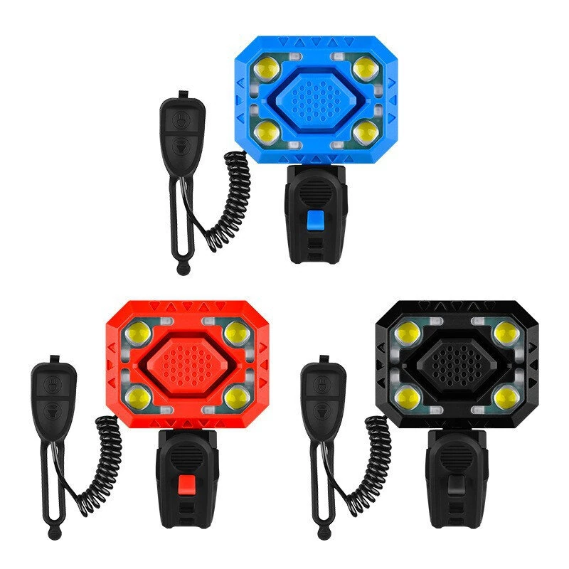 BIKIGHT 2-in-1 Wired Control Bicycle Horn Headlight 140dB Electric Bell 350LM Rechargeable Bike Front Light for MTB Cycling Safety — Bikight