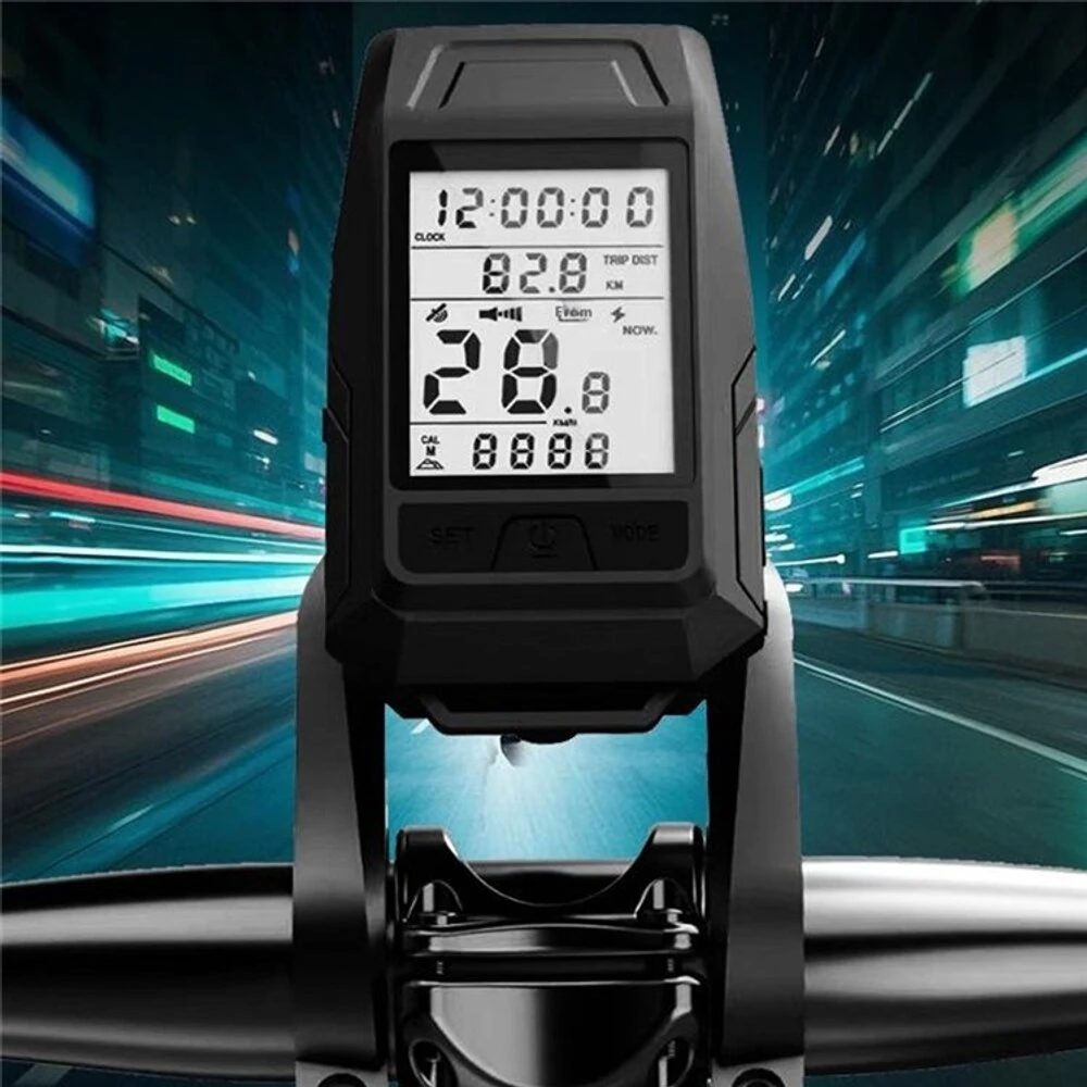 BIKIGHT 3 in 1 GPS Wireless Bicycle Computer 120dB Cycling Horn 900LM Bike Headlight Type-C Charging Speedometer Horn Light for MTB Night Riding Safety — view 2