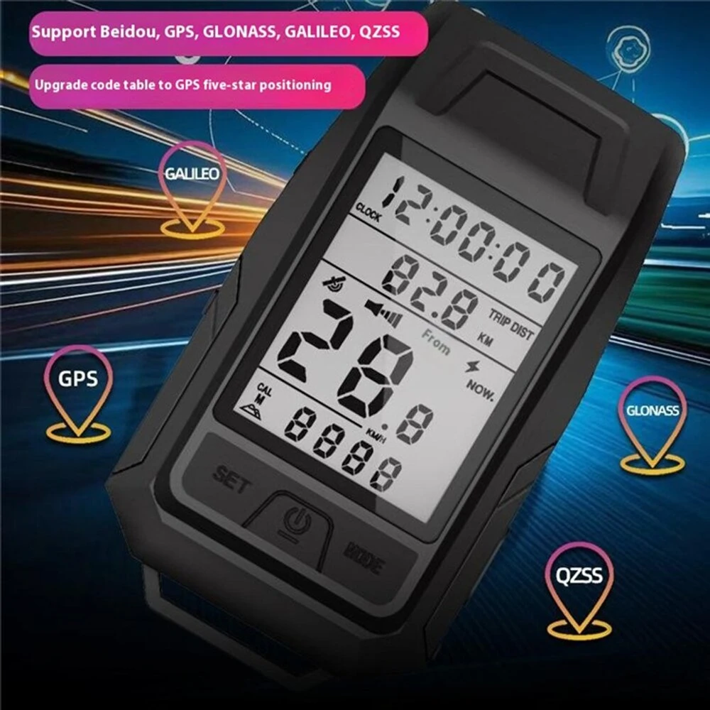 BIKIGHT 3 in 1 GPS Wireless Bicycle Computer 120dB Cycling Horn 900LM Bike Headlight Type-C Charging Speedometer Horn Light for MTB Night Riding Safety — view 3