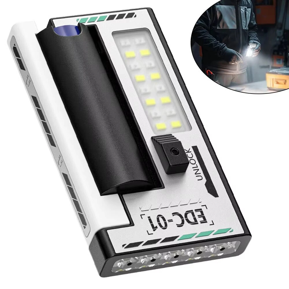 Bikight 5LED+COB Dual Light Source Ultra Bright Flashlight with 6 Gear Light Modes Portable 1200mAh 1200lumens High Brightness Work Light Flashlight — view 3