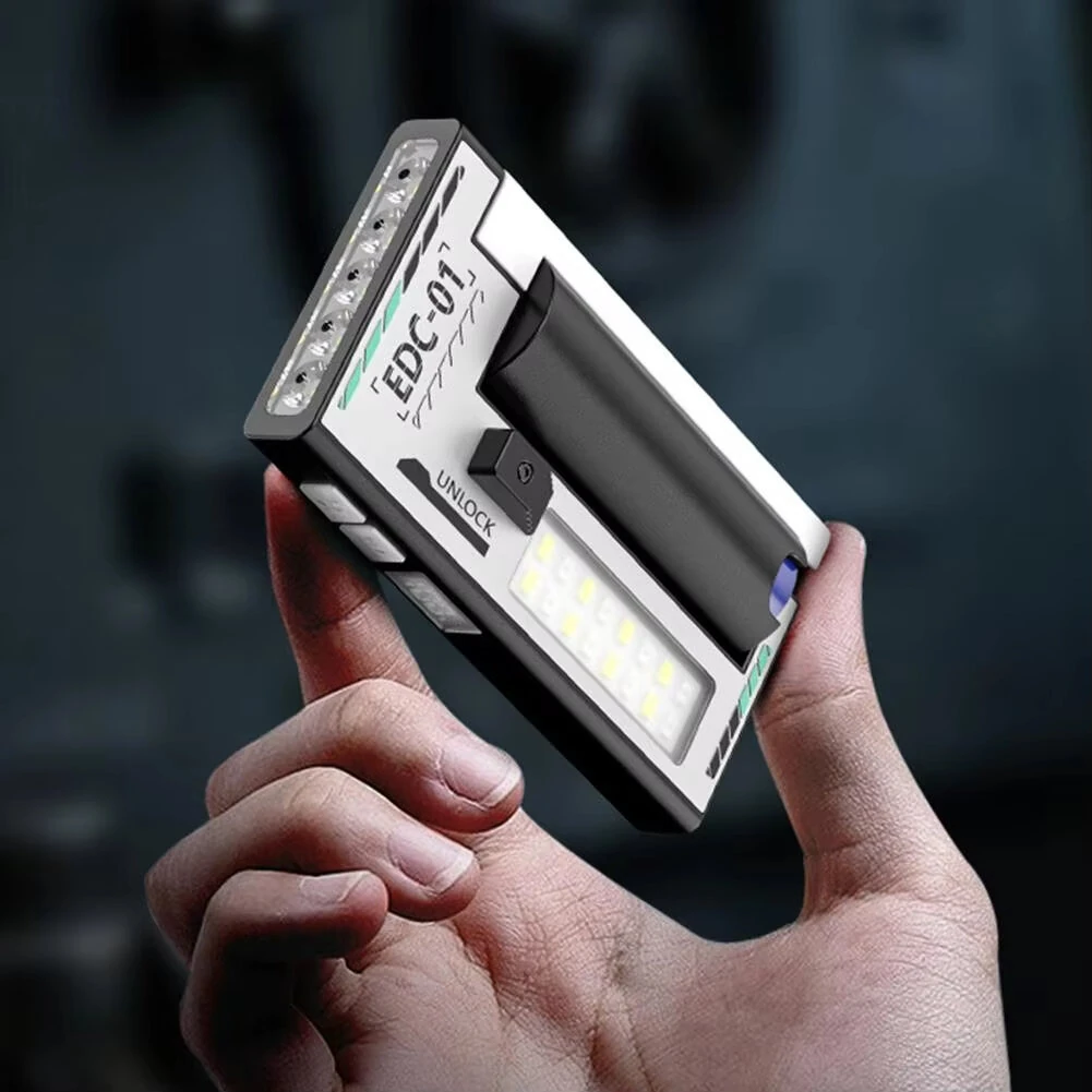Bikight 5LED+COB Dual Light Source Ultra Bright Flashlight with 6 Gear Light Modes Portable 1200mAh 1200lumens High Brightness Work Light Flashlight — view 5