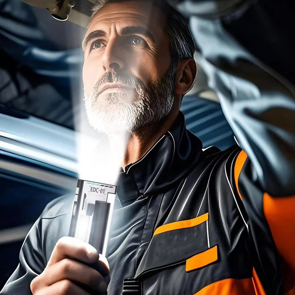 Bikight 5LED+COB Dual Light Source Ultra Bright Flashlight with 6 Gear Light Modes Portable 1200mAh 1200lumens High Brightness Work Light Flashlight — view 6