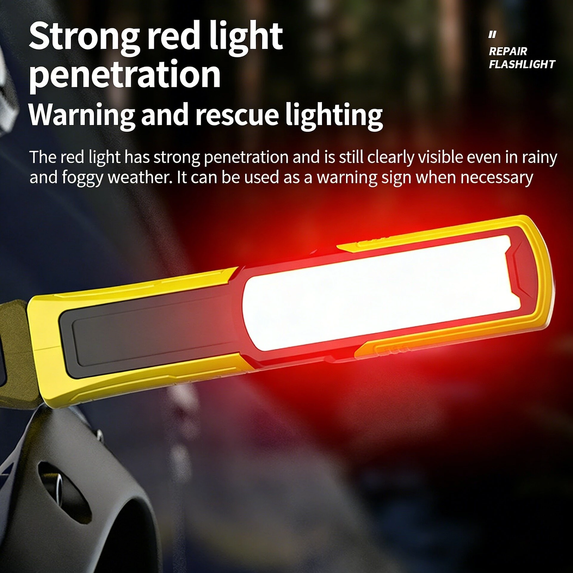 BIKIGHT 8W 500LM COB LED Work Light 4000mAh USB Rechargeable Magnetic Waterproof Portable Floodlight & Spotlight — view 4