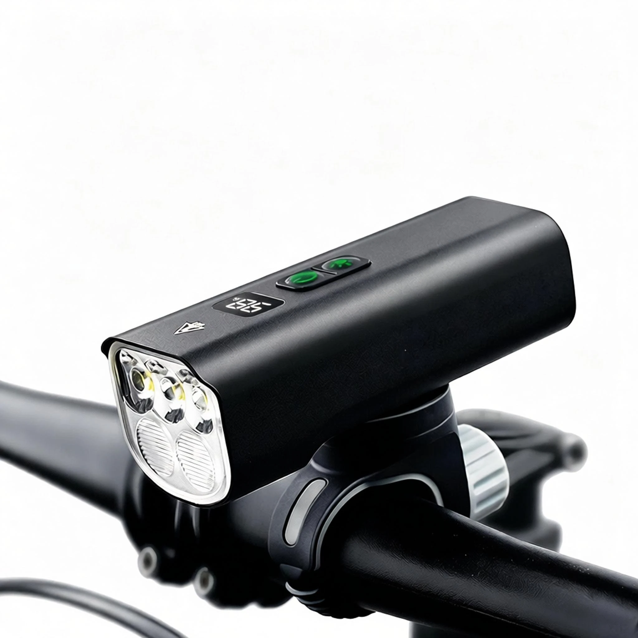 BIKIGHT Anti-glare Bicycle Light 2000LM USB-C Rechargeable 4000mAh Waterproof 200M Range Digital Display for MTB, Scooter — image 1