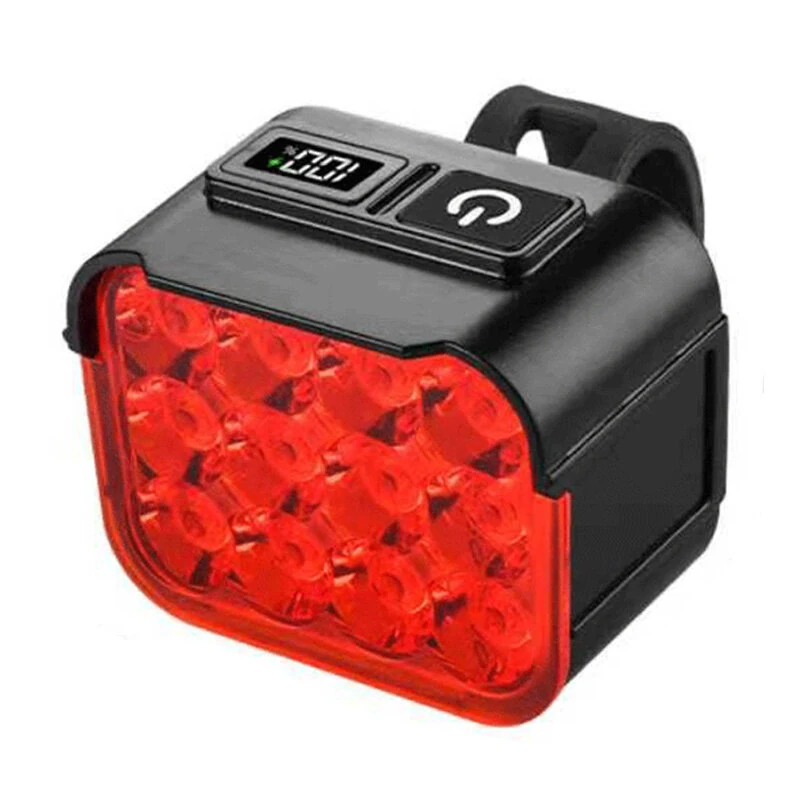 BIKIGHT Bicycle Headlight Combo Kit Rechargeable Digital Display High Brightness 12 LEDs Mountain Bike Night Riding Light Set — view 7