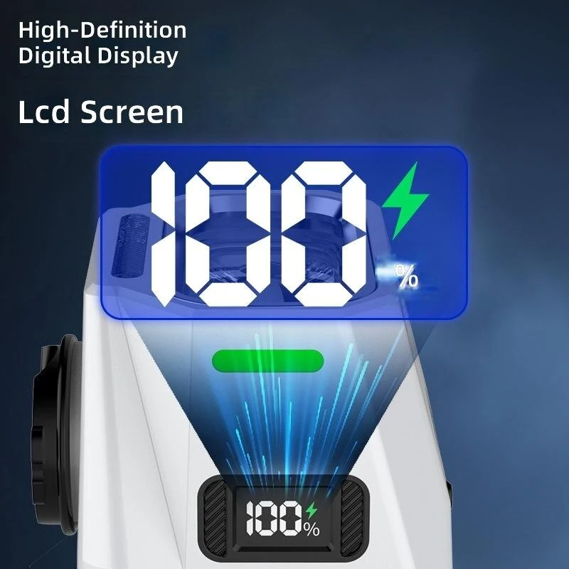 BIKIGHT Bicycle Light 3200mAh USB-C Rechargeable Bike Headlight High Low Beam DRL LCD Display Aluminum Alloy Cycling for MTB, Scooter — view 4