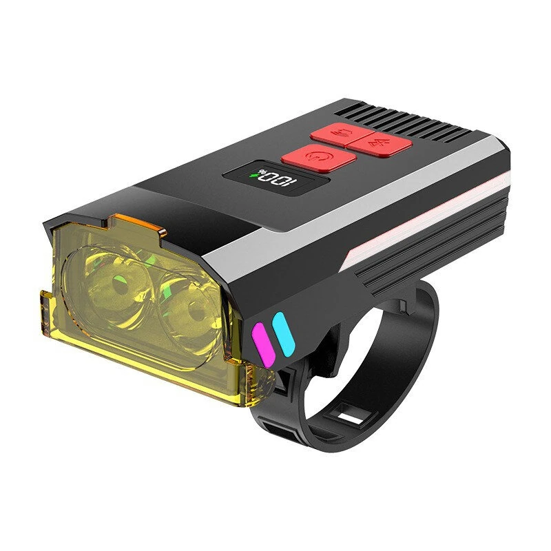 BIKIGHT Bluetooth Pairing Bicycle Light Set 120dB Horn Bike Headlight with Anti-fog Cover Matching Colorful Bike Taillight for Night Cycling Safety — view 8