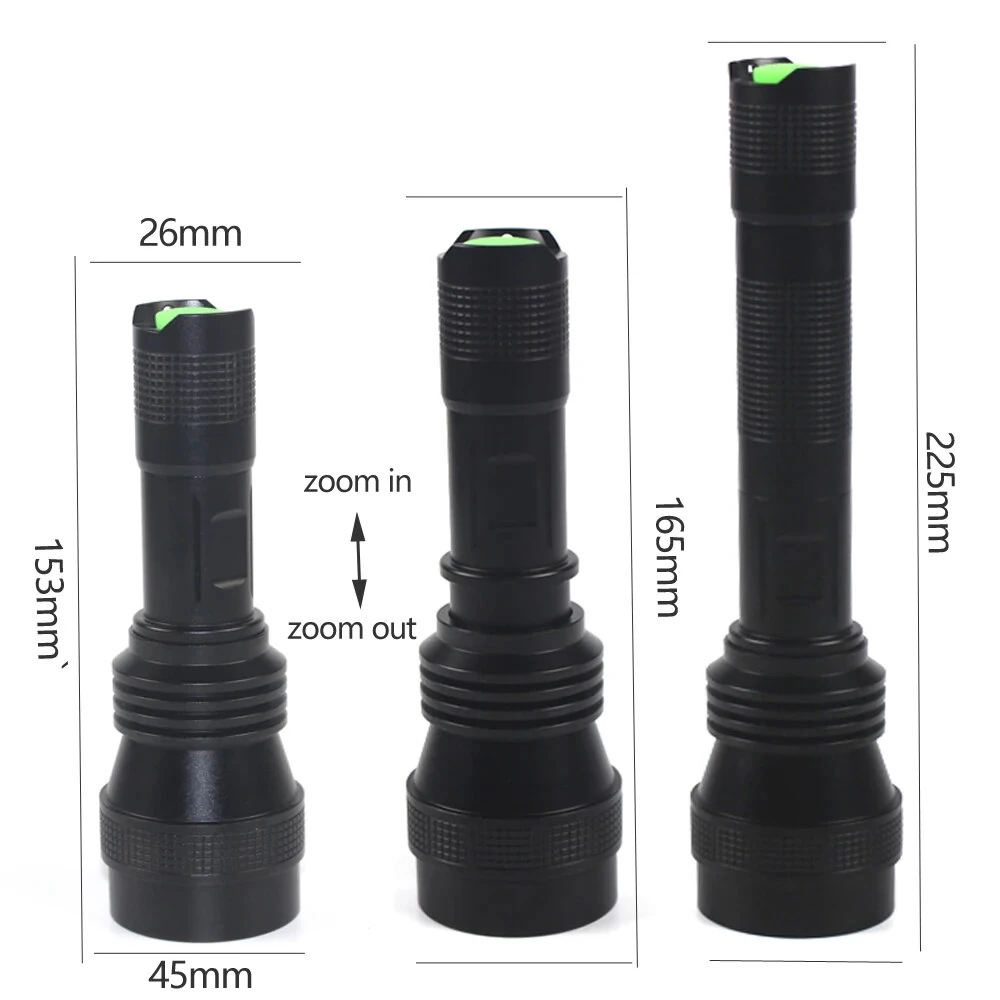 Bikight C14 850nm/940nm Night Vision Zoomable Tactical Flashlight 5W Infrared Radiation IR Illuminator LED Torch Shooting Light Hunting Flashlight — view 5