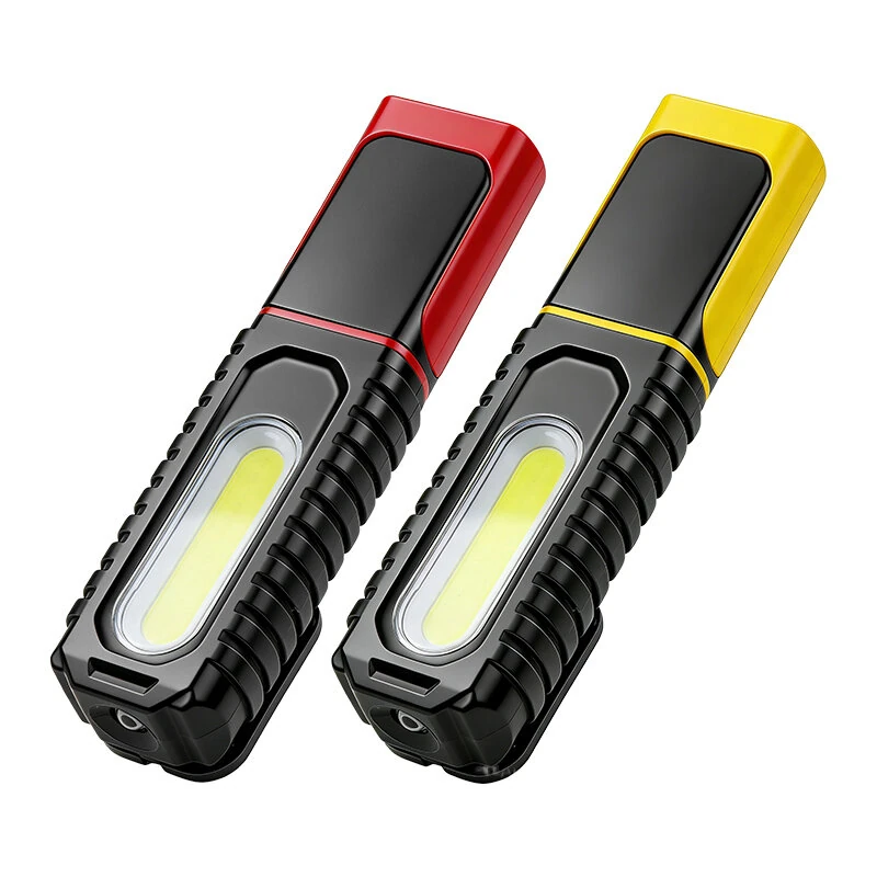 Bikight D93 180° Rotating LED Work Light 1200mAH Type-C Rechargeable Magnetic base Hook Clip IPX4 Car Repair Inspection Lamp Mechanic Light COB Work Light — image 1
