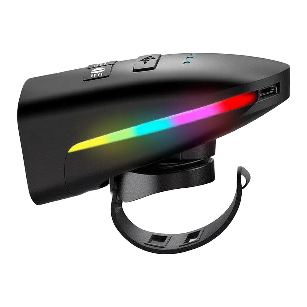 BIKIGHT Dual Distance Bike Headlight, RGB Design, USB Rechargeable, Waterproof, Safety for Night Cycling — view 10
