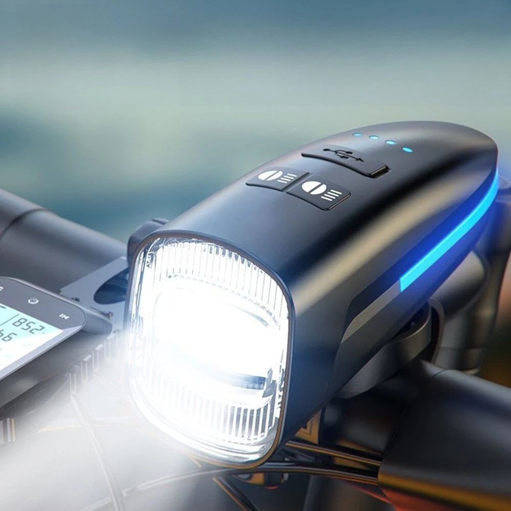 BIKIGHT Dual Distance Bike Headlight, RGB Design, USB Rechargeable, Waterproof, Safety for Night Cycling — view 2