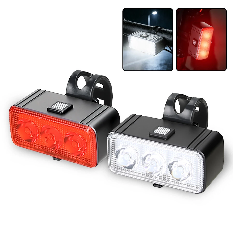BIKIGHT E083 Bicycle Headlight Taillight Type-C Charging Waterproof Lightweight Cycling Bike Light Set for Outdoor MTB Night Riding Safety — view 2