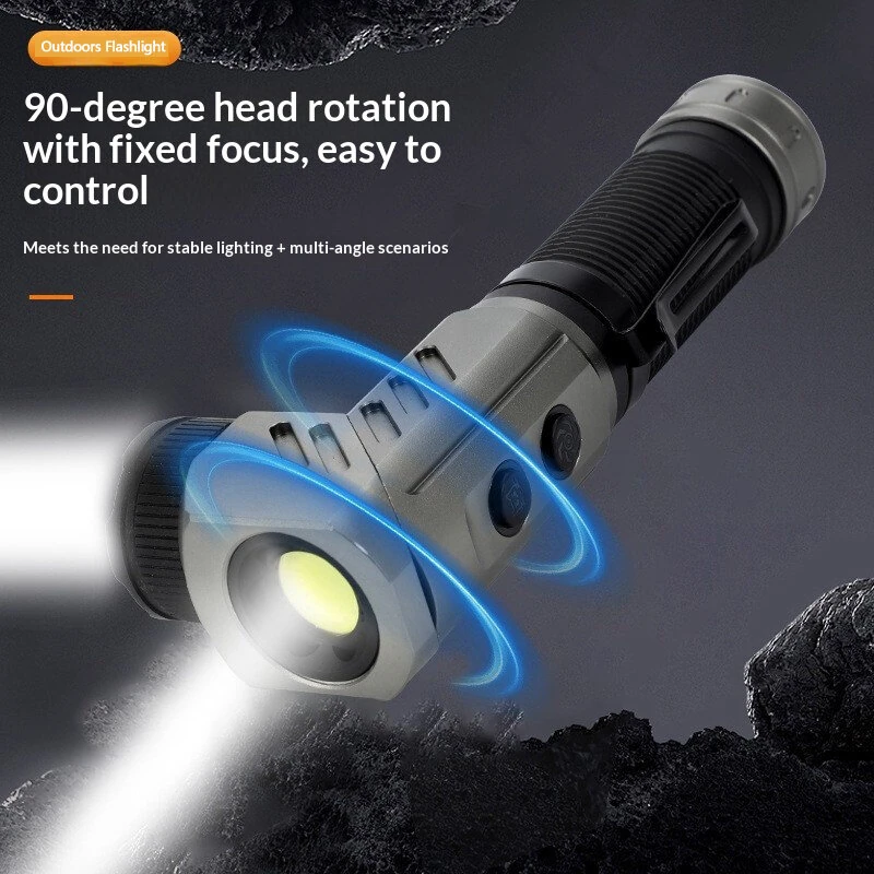 Bikight F303 Multifunction Mini Flashlight 1000 Lumens COB+LED Strong Light Magnetic Type-C Rechargeable 21700 Battery Waterproof Portable Flashlight Work Light — view 3