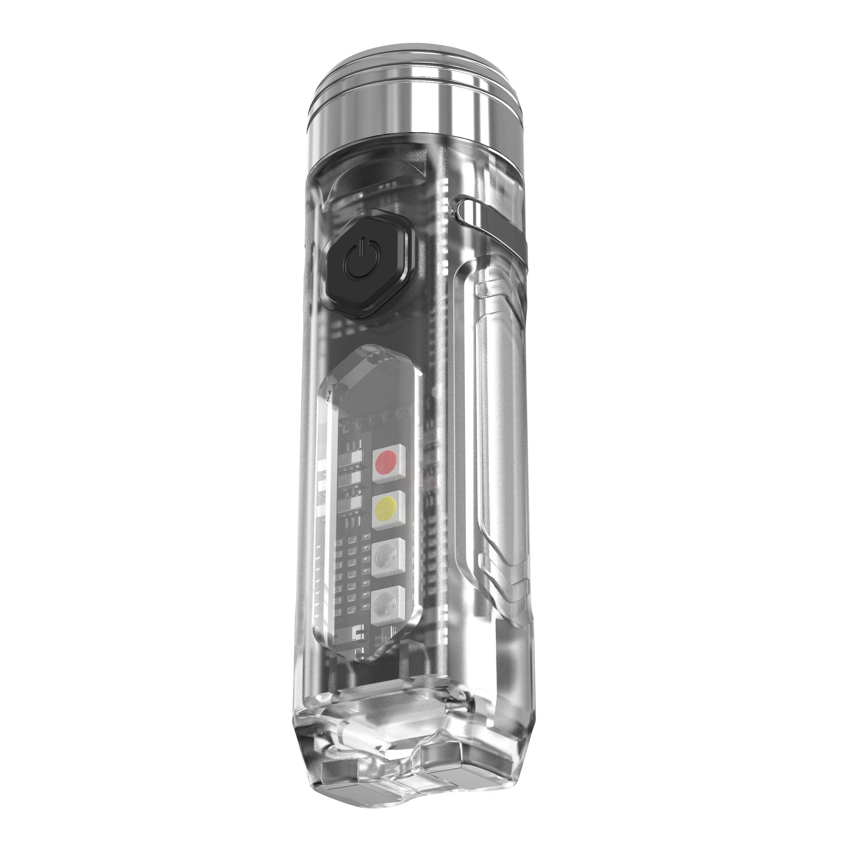 BIKIGHT Mini Keychain Flashlight LED TYPE-C Fast Charging Multi-function IP65 Waterproof Fluorescent Magnetic Camping Flashlight — view 3
