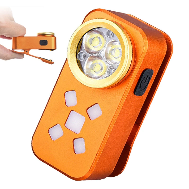 BIKIGHT Multifunctional Dual-source EDC Flashlight with Magnetic Clip Waterproof USB Type-C Rechargeable Clip-on Light Portable Mini Torch for Camping Emergency — view 2