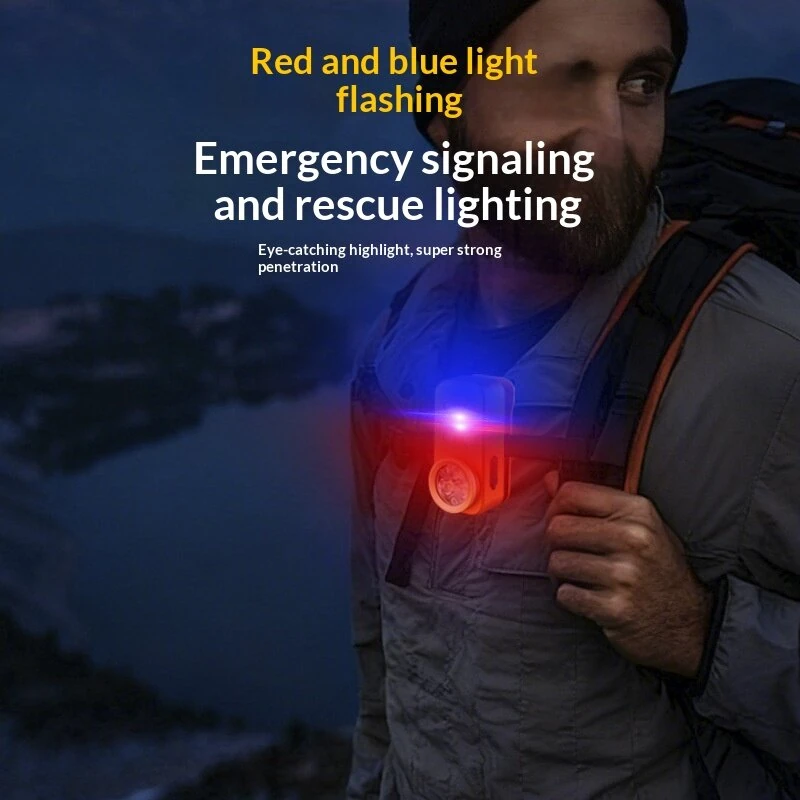BIKIGHT Multifunctional Dual-source EDC Flashlight with Magnetic Clip Waterproof USB Type-C Rechargeable Clip-on Light Portable Mini Torch for Camping Emergency — view 5