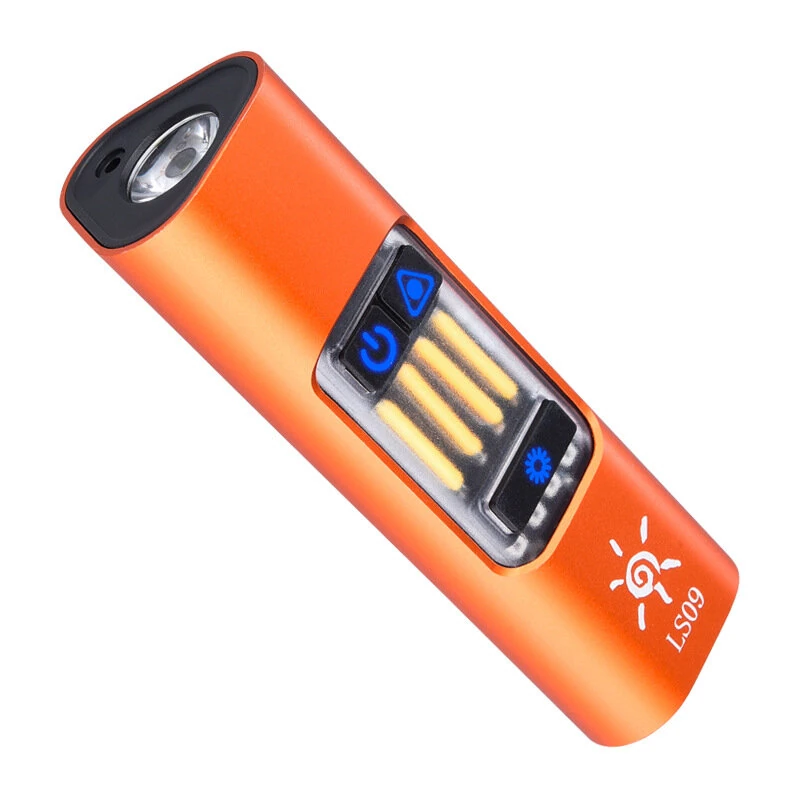 Bikight Multifunctional Super Bright Flashlight LED+COB 1800mAh Type-C Rechargeable Red LEP Magnetic Base Side Light Camping Hiking Tactical Gear — view 2
