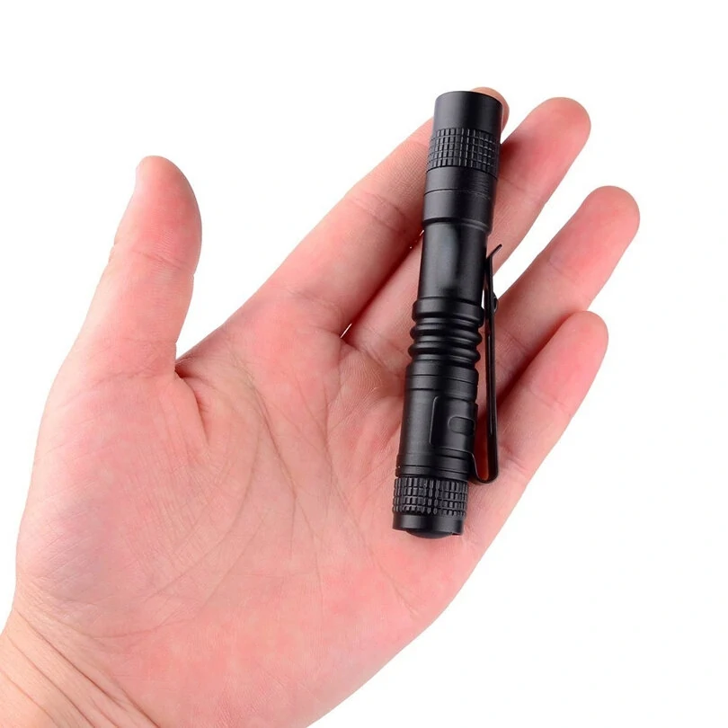 BIKIGHT Portable Led Flashlight Pen Ultralight Repair Checking Mini Pocket Torch With Clip Power by AAA Battery For Camping Hiking Emergency Lighting — view 8