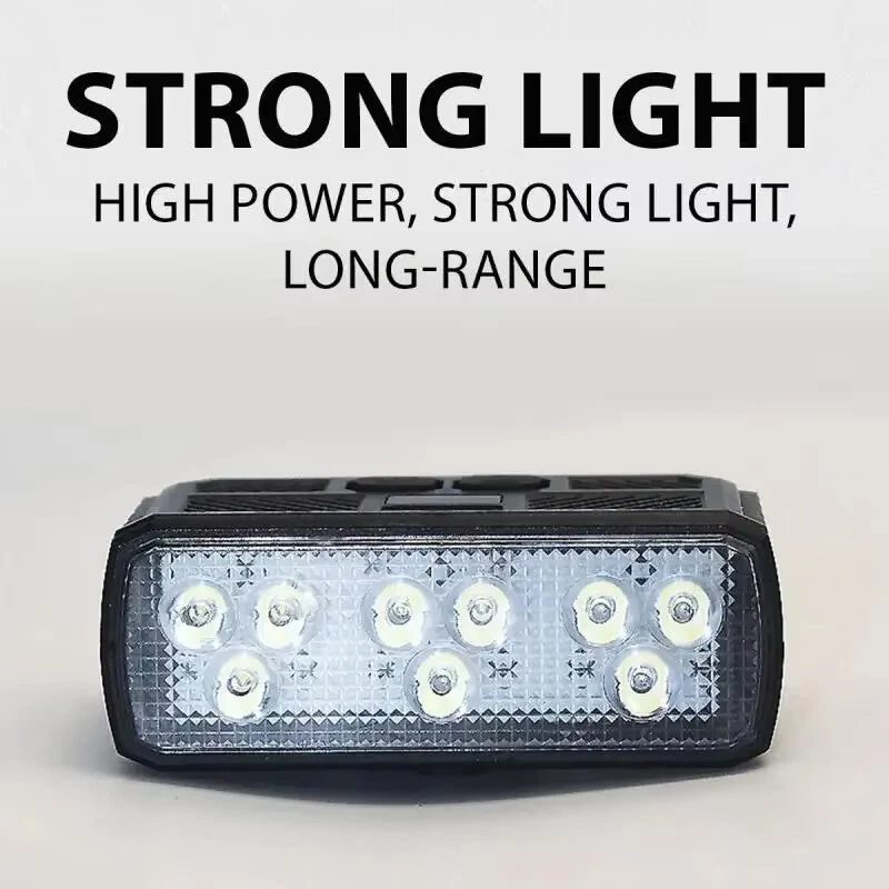 BIKIGHT Rechargeable Bike Headlight with 120dB Horn Super Bright LED Front Light 3 Modes Type-C Charging Bicycle Accessories — view 5