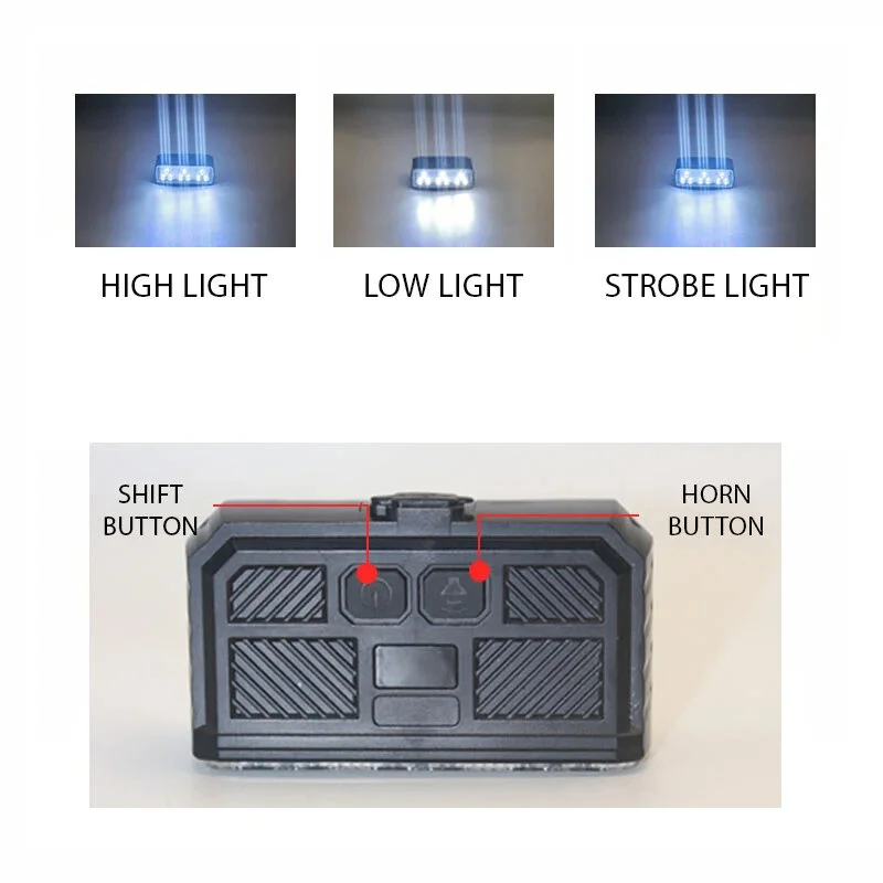 BIKIGHT Rechargeable Bike Headlight with 120dB Horn Super Bright LED Front Light 3 Modes Type-C Charging Bicycle Accessories — view 6