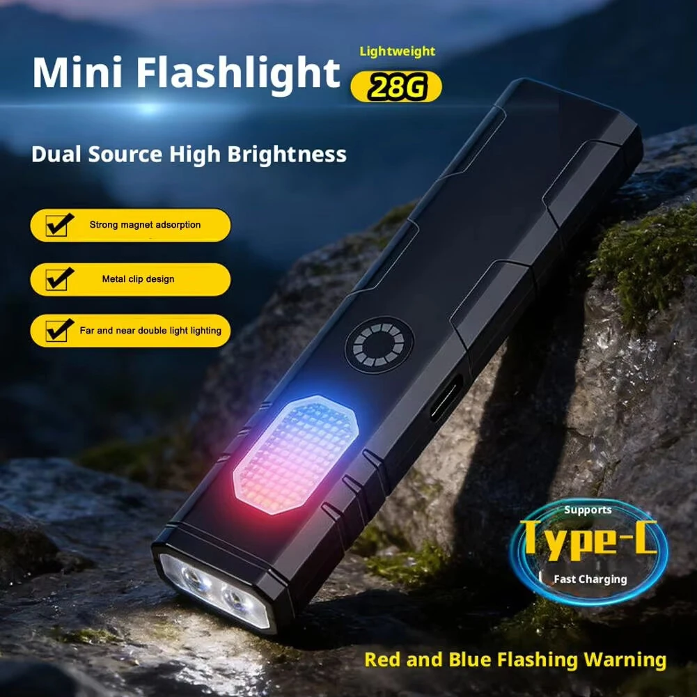 Bikight S058 LED Work Light 2W USB Rechargeable Magnetic 360mAh Waterproof COB Flashlight Portable Camping Light — view 2