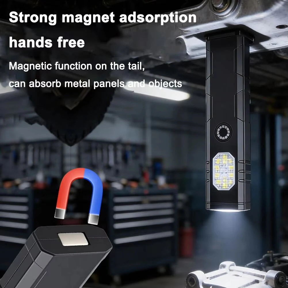 Bikight S058 LED Work Light 2W USB Rechargeable Magnetic 360mAh Waterproof COB Flashlight Portable Camping Light — view 4