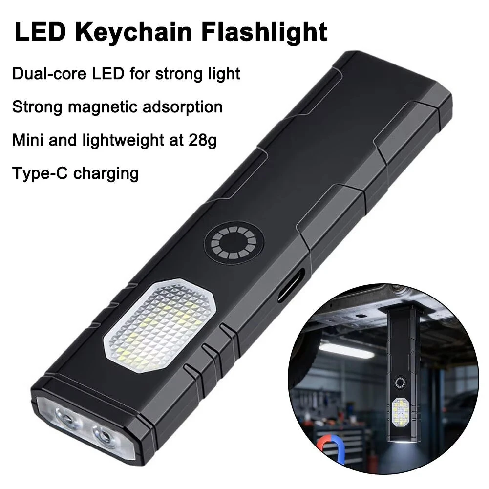 Bikight S058 LED Work Light 2W USB Rechargeable Magnetic 360mAh Waterproof COB Flashlight Portable Camping Light — view 5