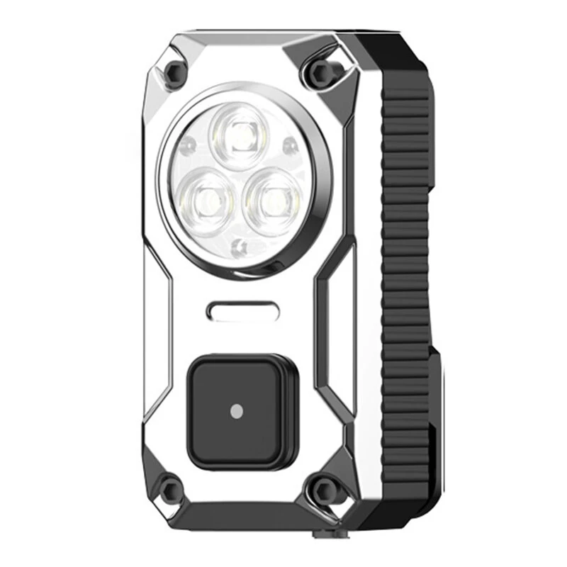 BIKIGHT SD-34 Tri-source EDC Flashlight with Magnetic Back Design 1200mAh USB Type-C Rechargeable Mini Clip Light LED keychain Light for Hiking Fishing Camping Outdoor Survival — Bikight