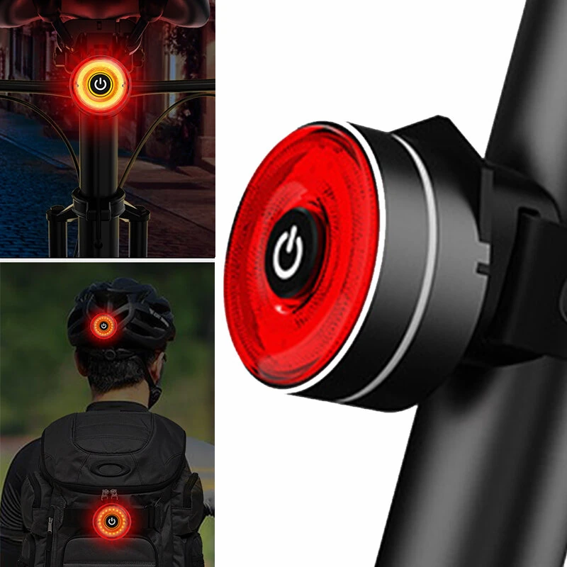 BIKIGHT Smart Brake Sensing Bike Taillight 4 Light Modes Type-C Rechargeable Waterproof Dustproof Bicycle Rear Light for MTB Road Night Riding Safety — BIKIGHT