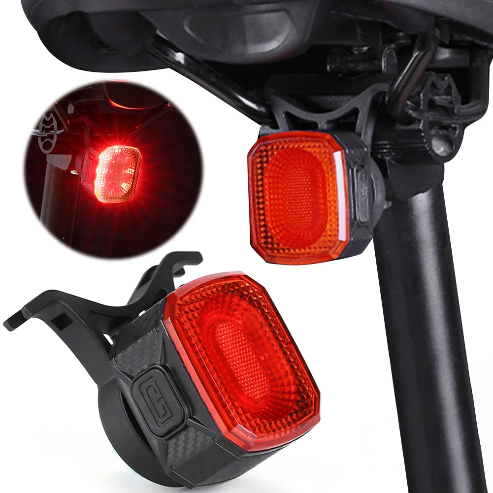 BIKIGHT Smart Sensing Brake Bicycle Taillight 6 Lighting Modes Waterproof Type-C Charging Bike Rear Light for MTB Night Riding Warning Safety — BIKIGHT