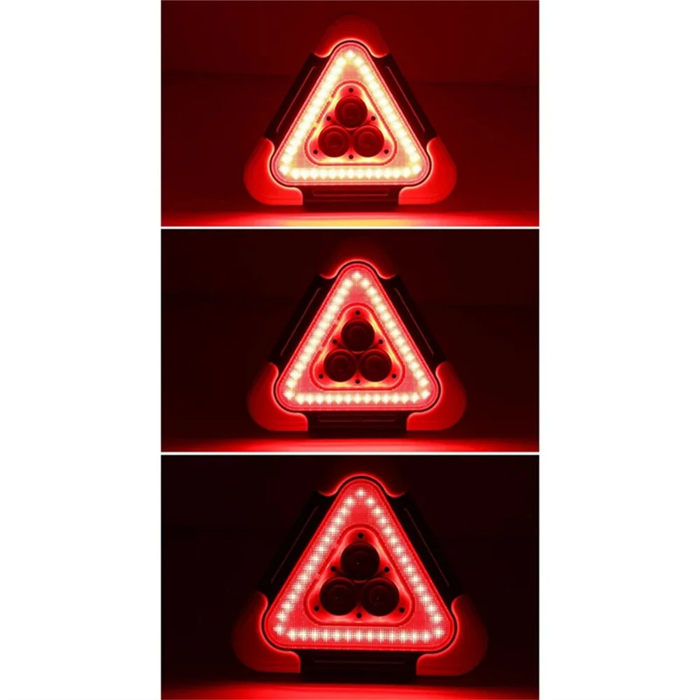 BIKIGHT Solar Emergency Triangular Roadside Warning Light USB Super Bright LED Work Lights for Car Repairing Camping Hiking Hunting — view 8