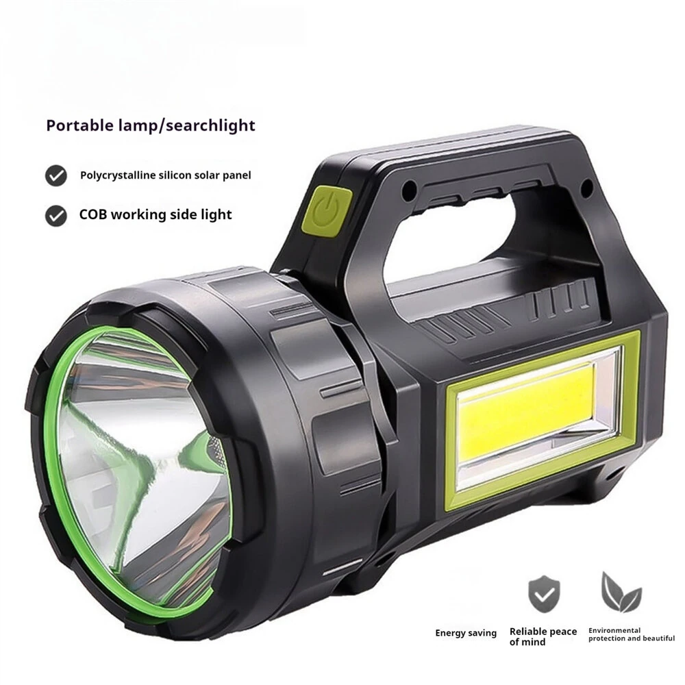 Bikight Solar Flashlight for Emergencies Search LED Solar Camping Lights Multifunctional Flashlight Power Bank — view 5