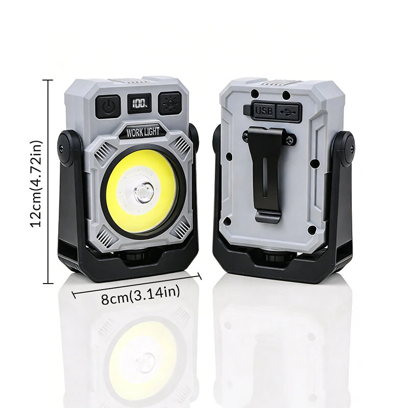 Bikight SQ-G21 Outdoor Multi Function LED Work Light with Hook Type-C Rechargeable IPX4 Magnetic Hook Pen Clip 360° Rotation Camping Lantern Tripod Compatible — view 8
