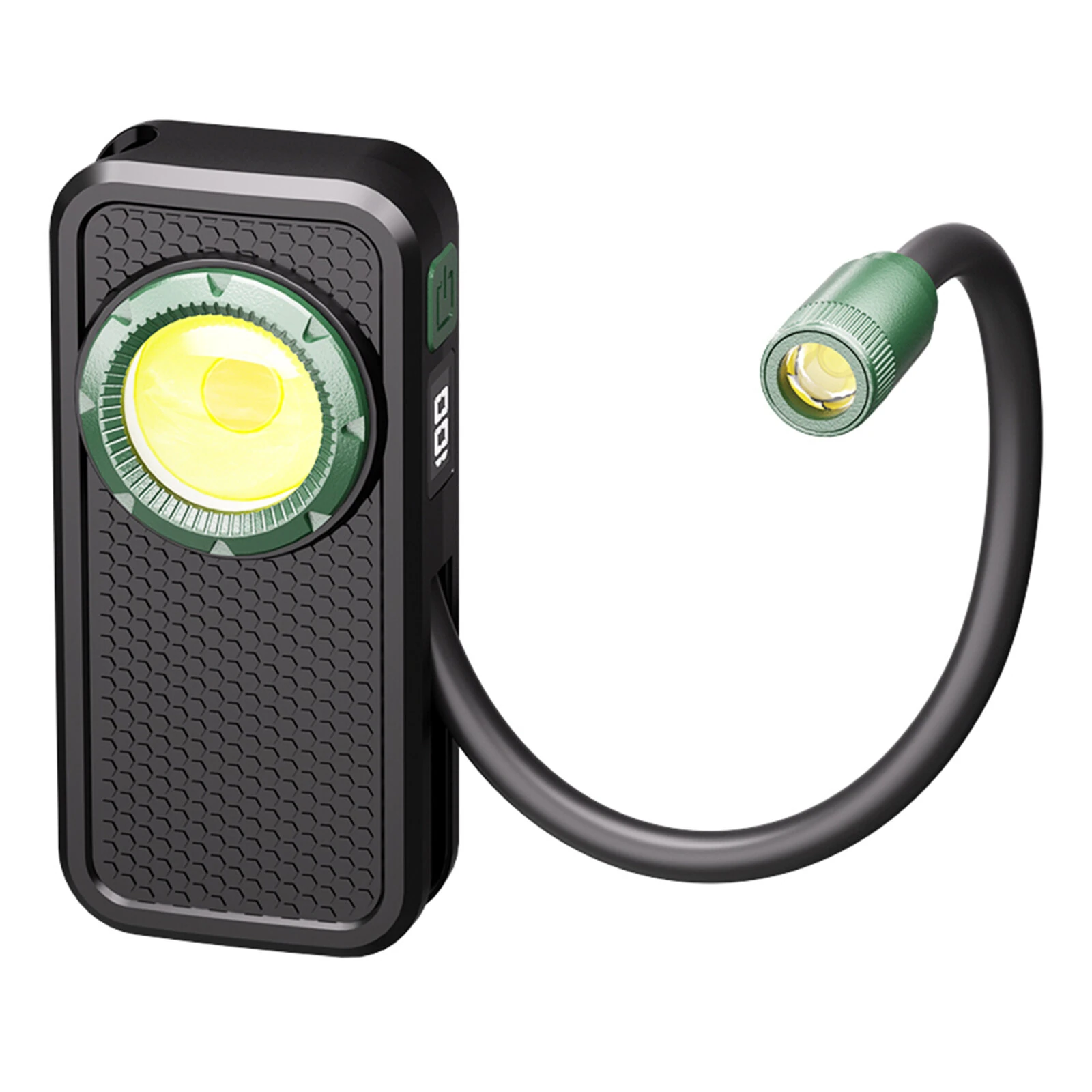 Bikight W12 Magnetic Flexible Tube Work Light with Intelligent Digital Display COB LED 800LM 1500mAh Type-C Rechargeable Gooseneck Clip Magnet Work Light for Camping Repair — BIKIGHT