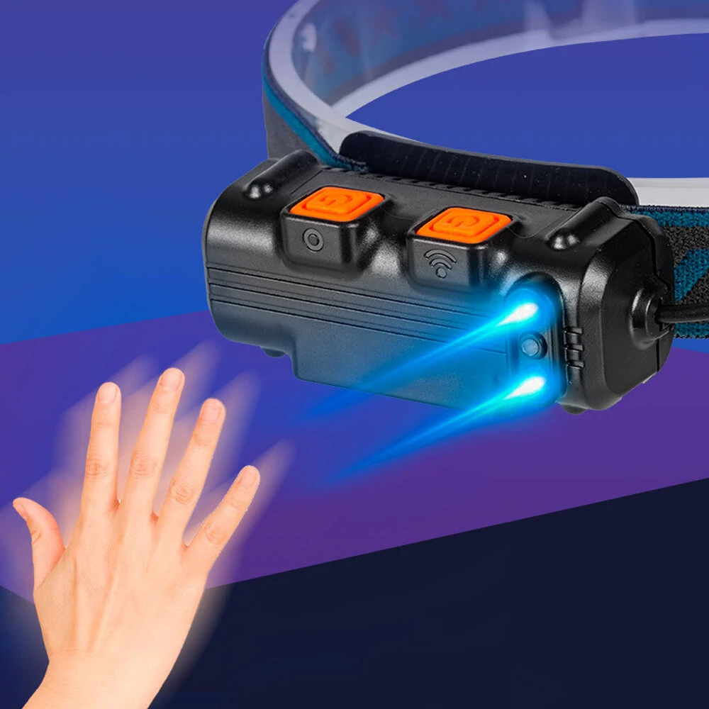 Bikight W678 Smart Sensor Headlight XPG+COB 6 Modes Type-C Charging 2000mAh Battery Flashlight Head Torch — view 6