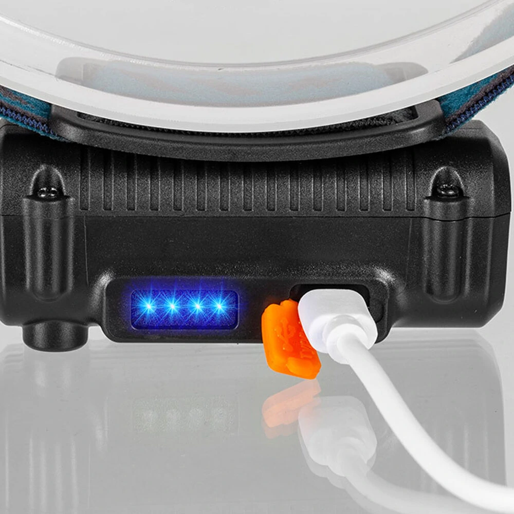 Bikight W678 Smart Sensor Headlight XPG+COB 6 Modes Type-C Charging 2000mAh Battery Flashlight Head Torch — view 8