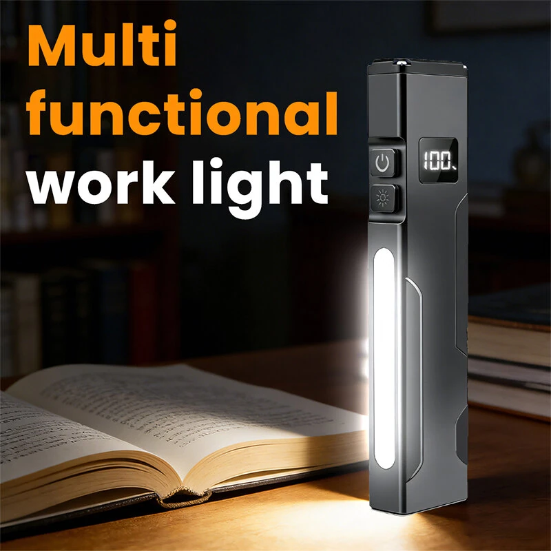 Bikight X729 1000LM RGB Moonbox Flashlight High Lumens EDC Flat Magnetic UV Light with Battery Display Type-C Rechargeable Super Bright for Camping Work Inspection — view 3