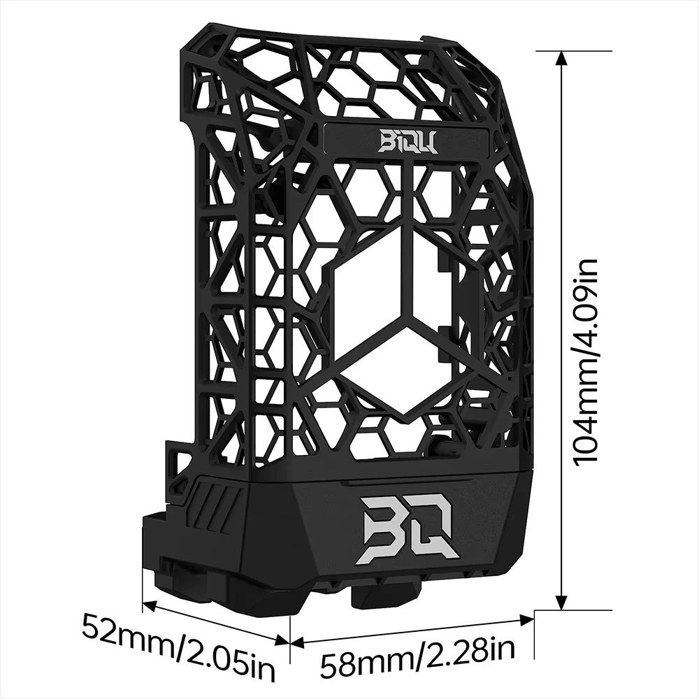 BIQU Panda Jetpack V2 360° Cooling Multi-Color Lighting MJF Nylon/Injection VS Panda Jet with Back Shell Lightweight for Bambu Lab P1 X1 — view 6