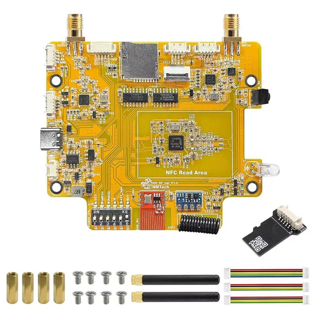 Bitcoin NerdMiner v2 Hashrate 1060KH/s ESP32 NMMiner Burce NM-RF-Hat Companion Hat Multi-Band RF for Bruce CYD ESP32-2432S028 CC1101 nRF24 PN532 IR TX/RX 433M OOK Power Mgmt TF Slot — view 6