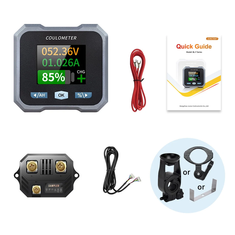 BL-F Waterproof Coulomb Meter Battery Capacity Voltmeter Bluetooth Monitor Compact High Accurate Ready-to-Use for Electric Vehicles Motorcycles RVs — view 5